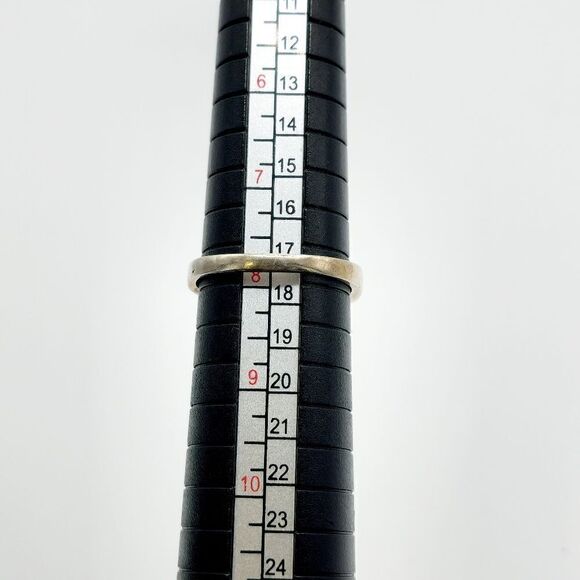 Vintage Silver purple sapphire diamond ring - Picture 11 of 11